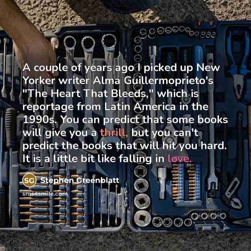 “A couple of years ago I picked up New Yorker…” quote by Stephen Greenblatt