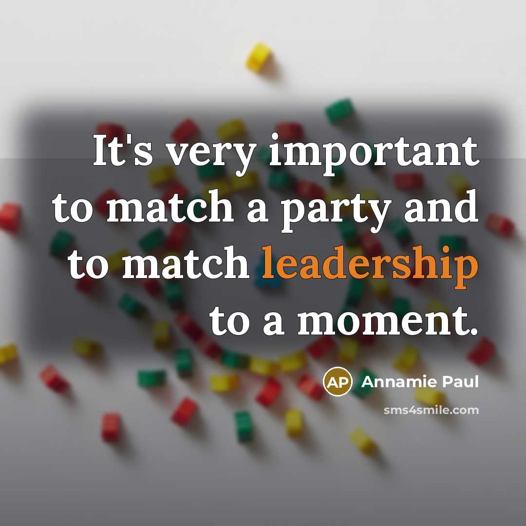 “It's very important to match a party and to match…” quote by Annamie Paul