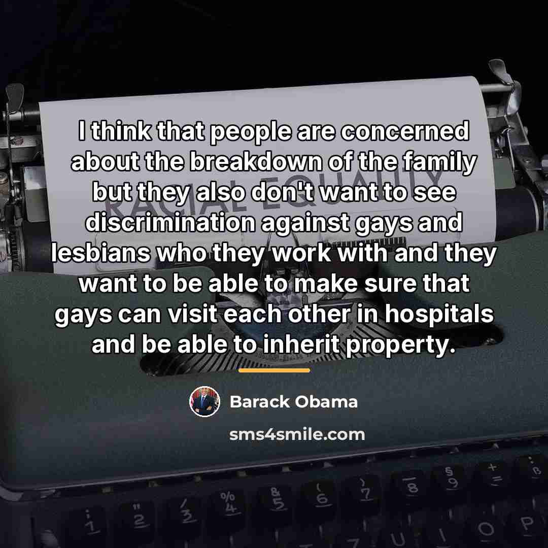 “I think that people are concerned about the breakdown of…” quote by Barack Obama