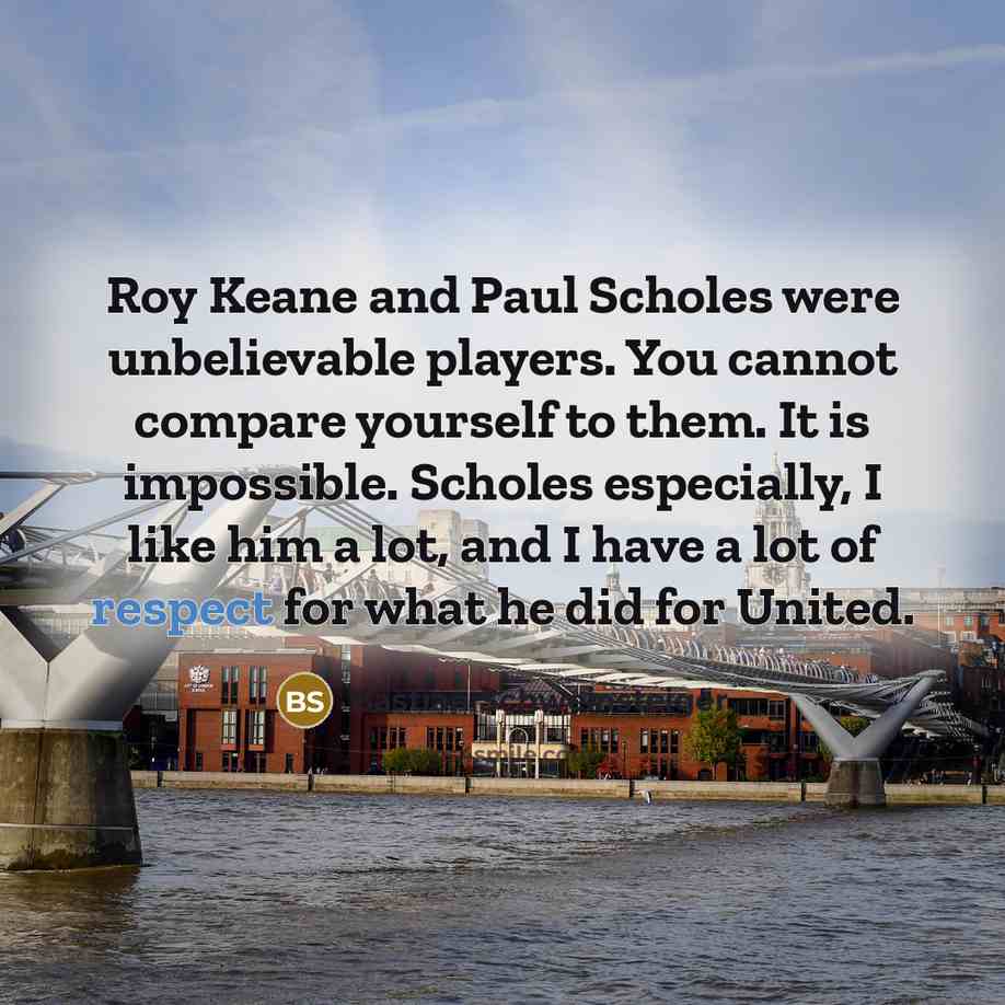“Roy Keane and Paul Scholes were unbelievable players. You cannot…” quote by Bastian Schweinsteiger