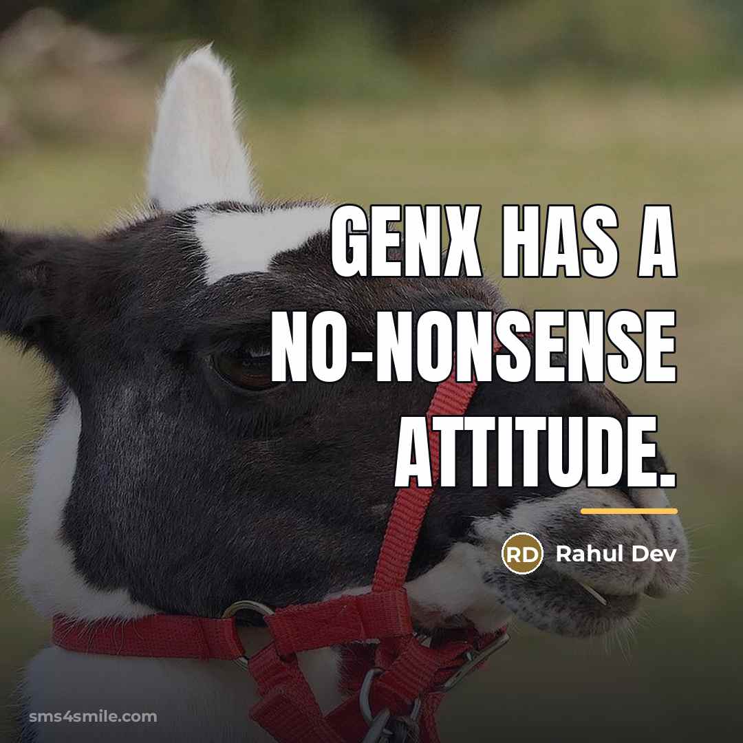 “GenX has a no-nonsense attitude.…” quote by Rahul Dev