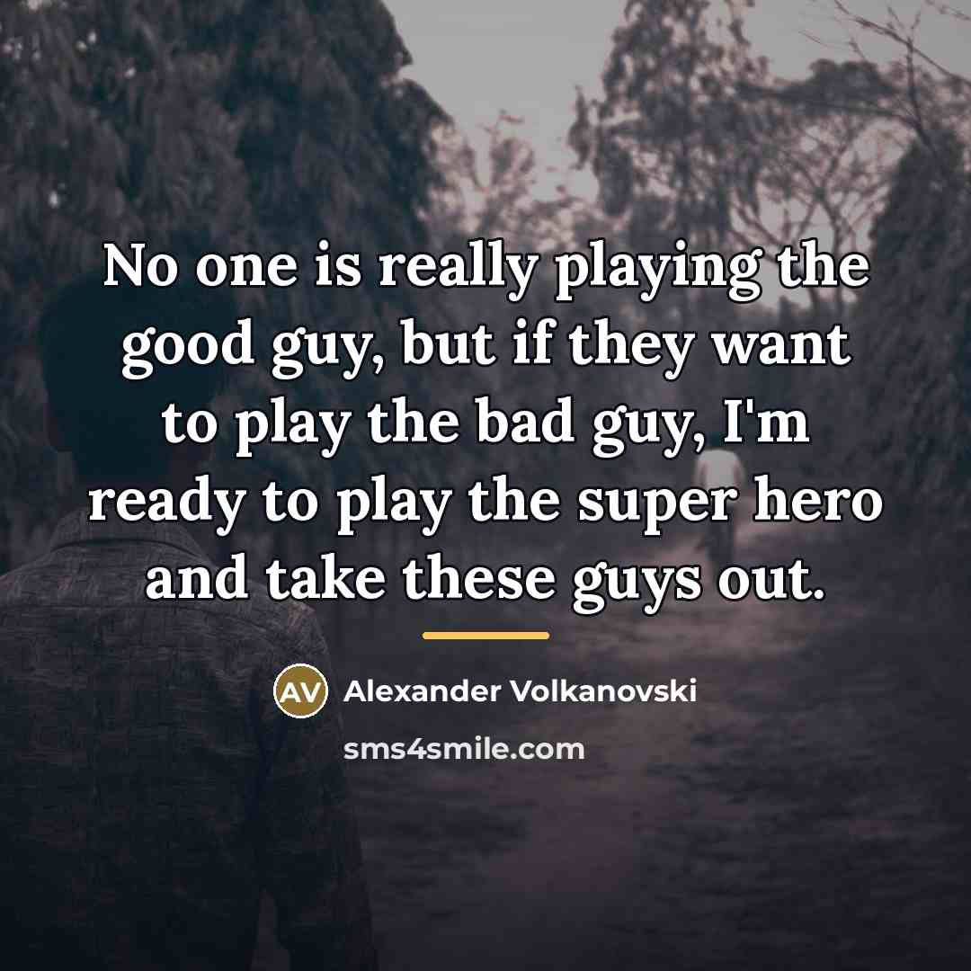 “No one is really playing the good guy, but if…” quote by Alexander Volkanovski