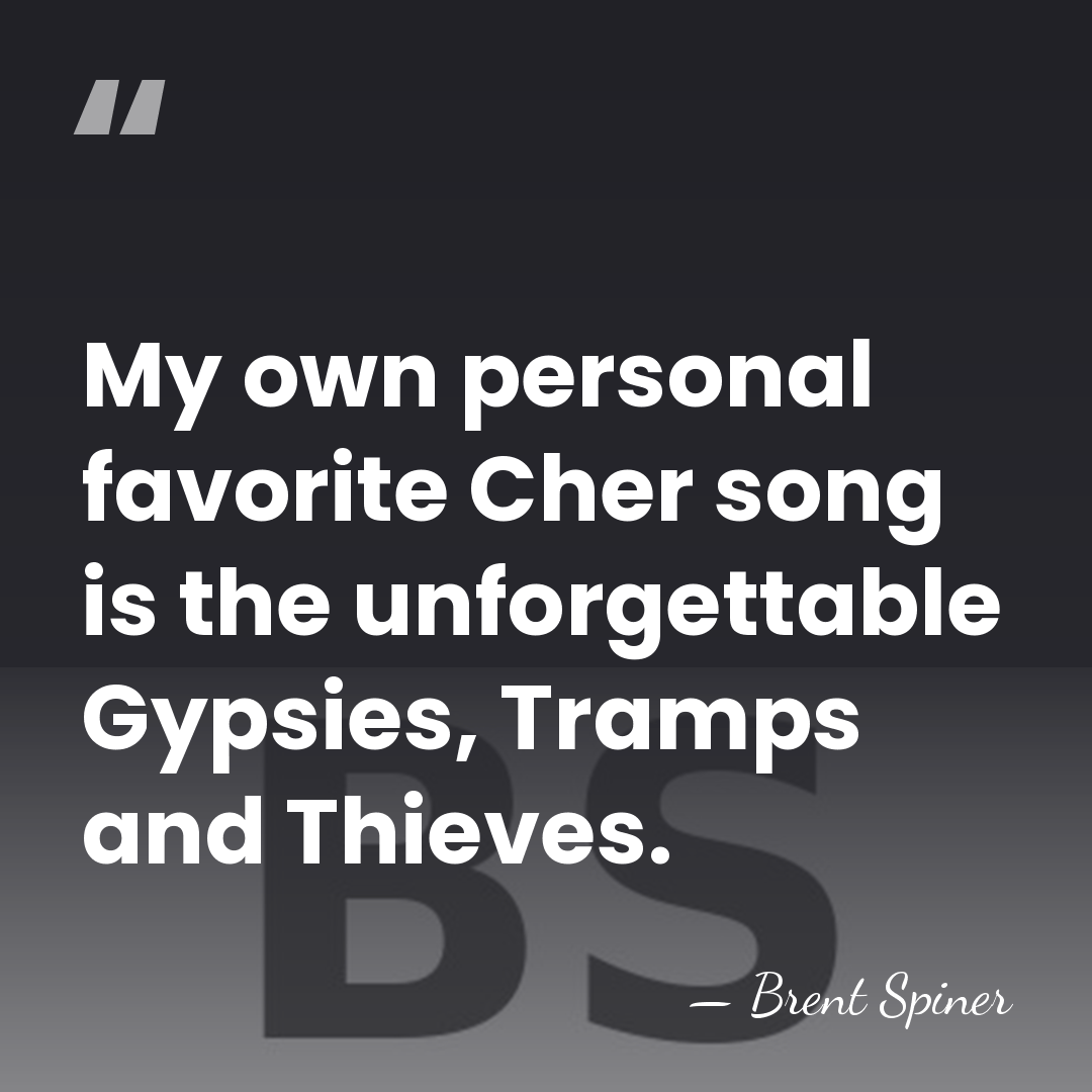My own personal favorite Cher song is the unforgettable Gypsies, Tramps and&hellip; - Brent Spiner