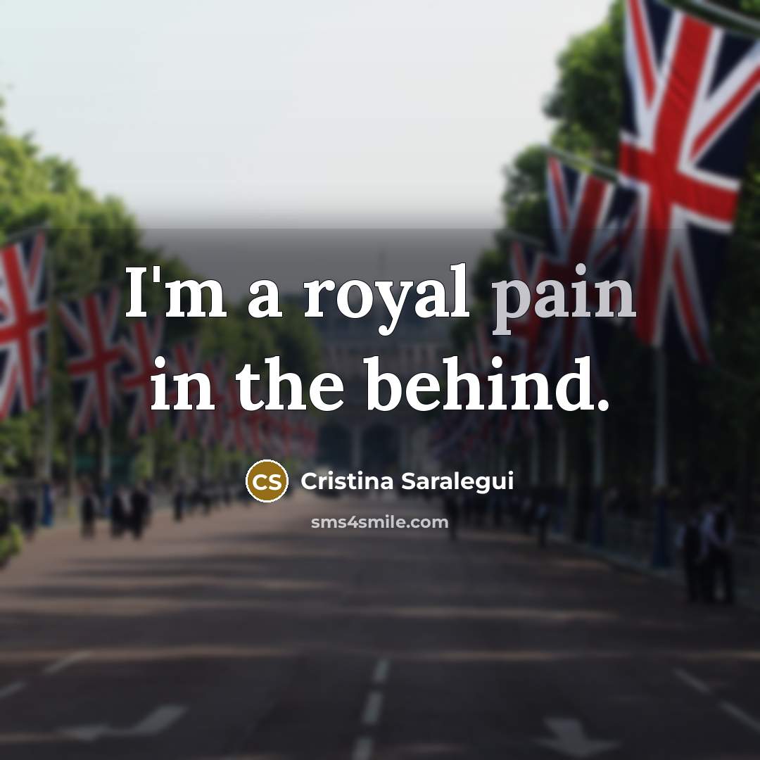 “I'm a royal pain in the behind.…” quote by Cristina Saralegui