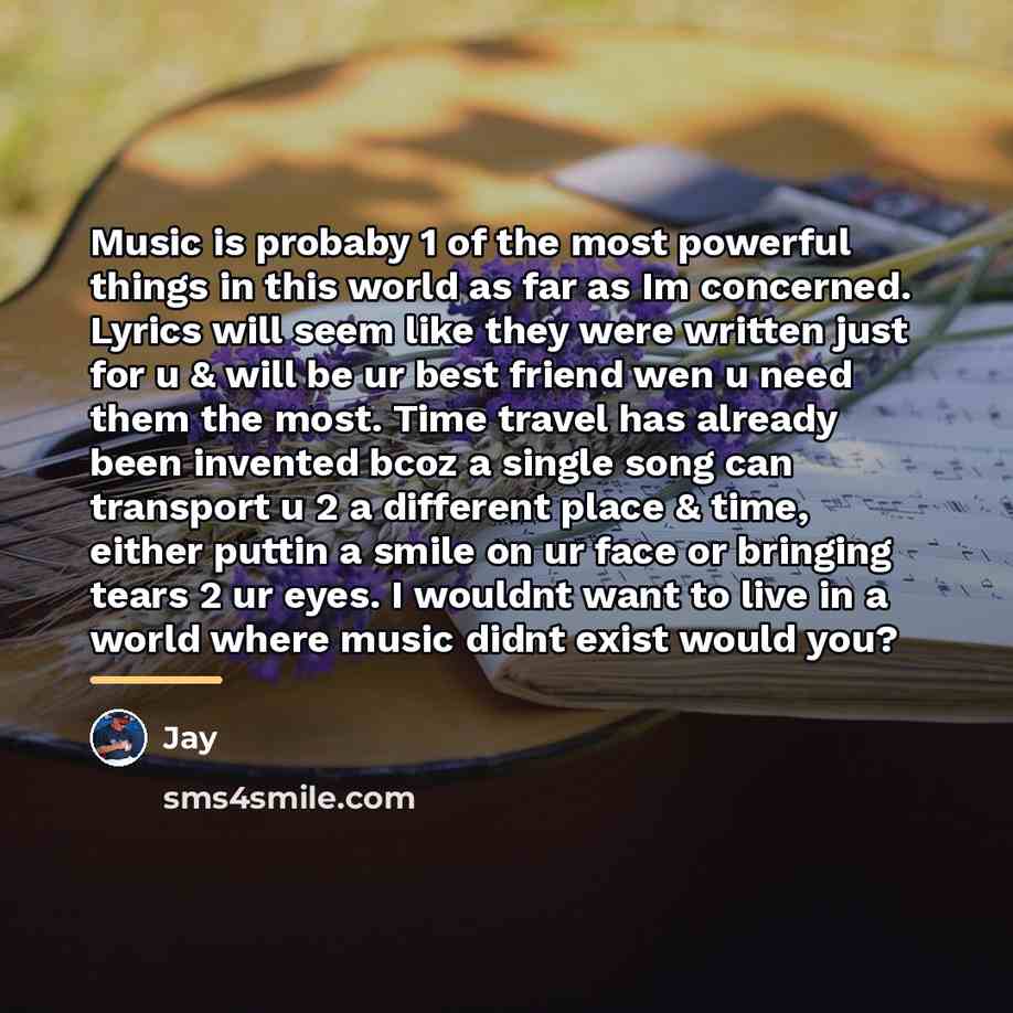 “Music is probaby 1 of the most powerful things in…” quote by Jay