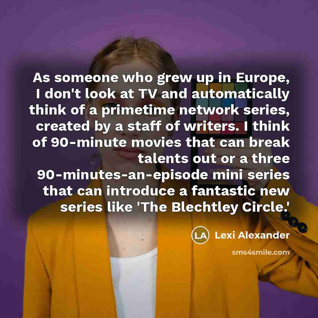 “As someone who grew up in Europe, I don't look…” quote by Lexi Alexander