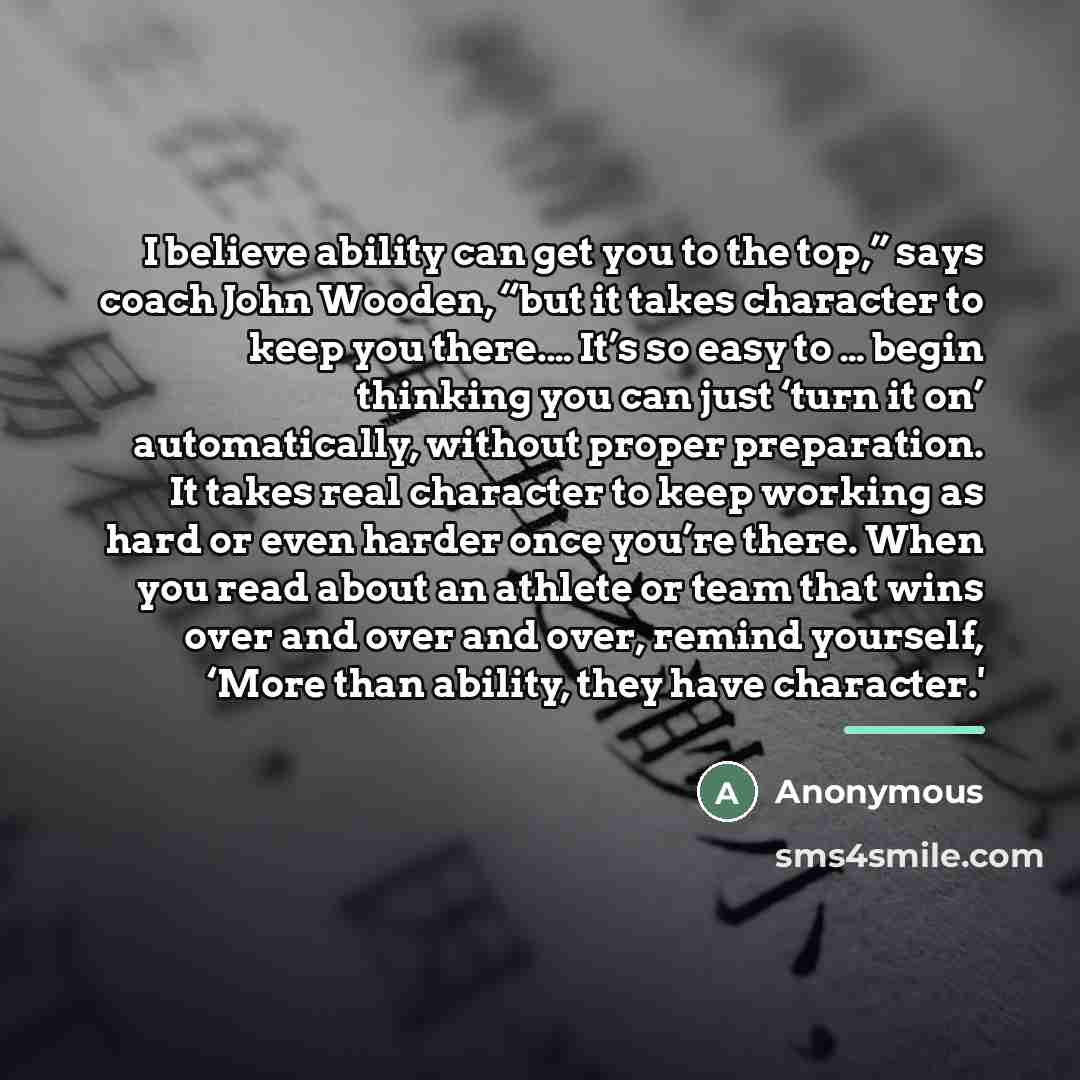 “I believe ability can get you to the top,” says…” quote by Anonymous