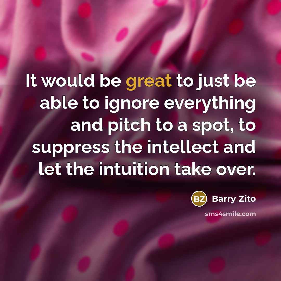 “It would be great to just be able to ignore…” quote by Barry Zito