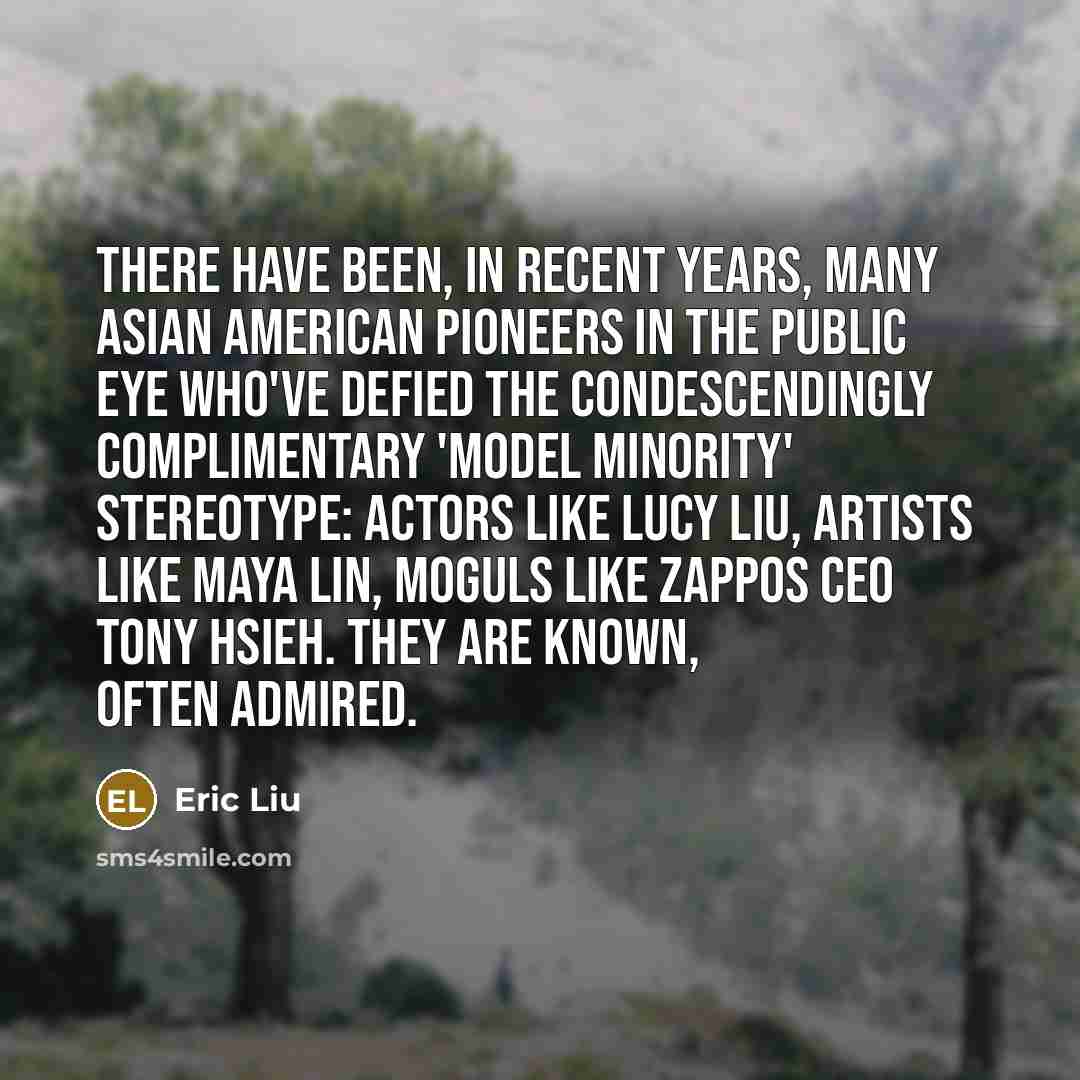 “There have been, in recent years, many Asian American pioneers…” quote by Eric Liu