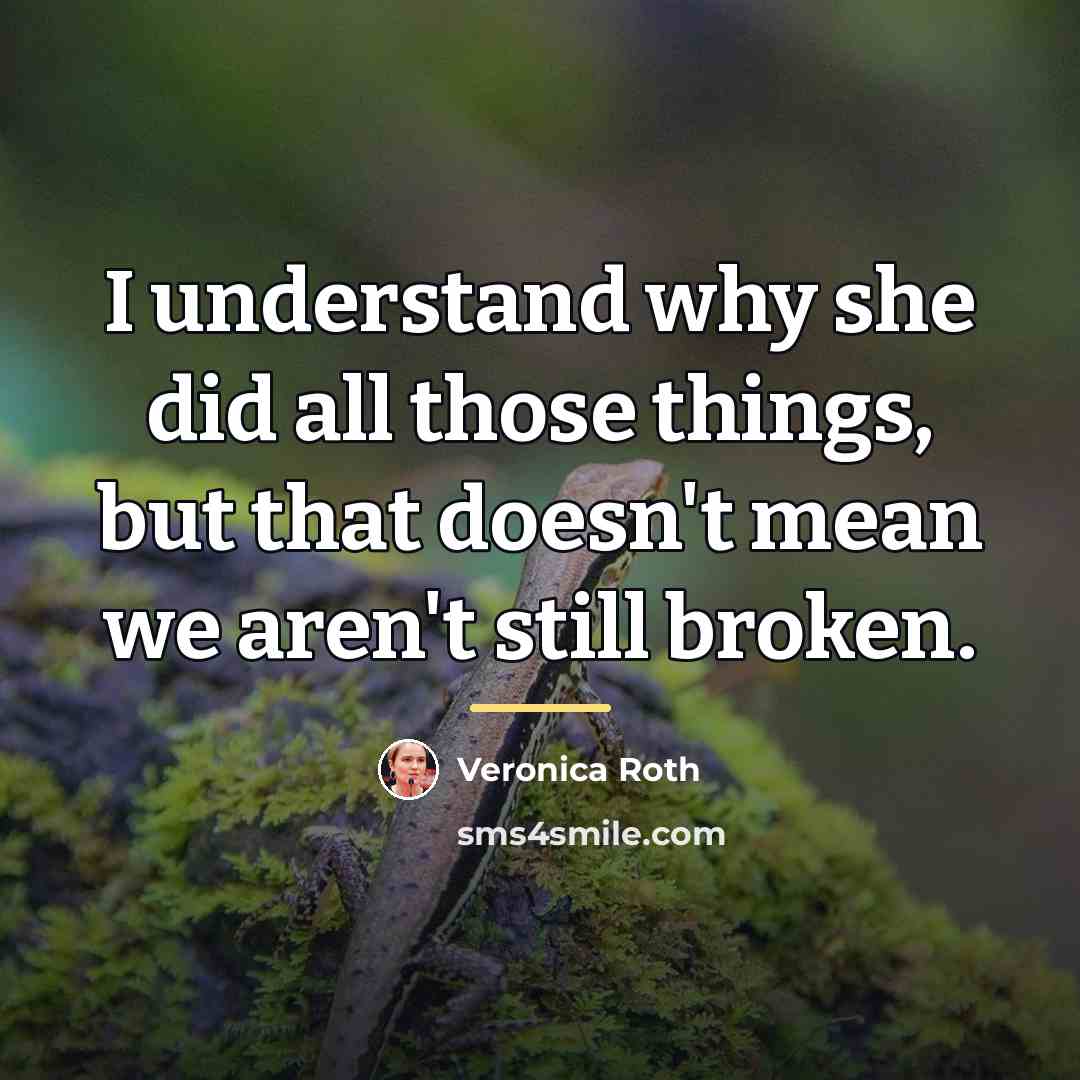 “I understand why she did all those things, but that…” quote by Veronica Roth