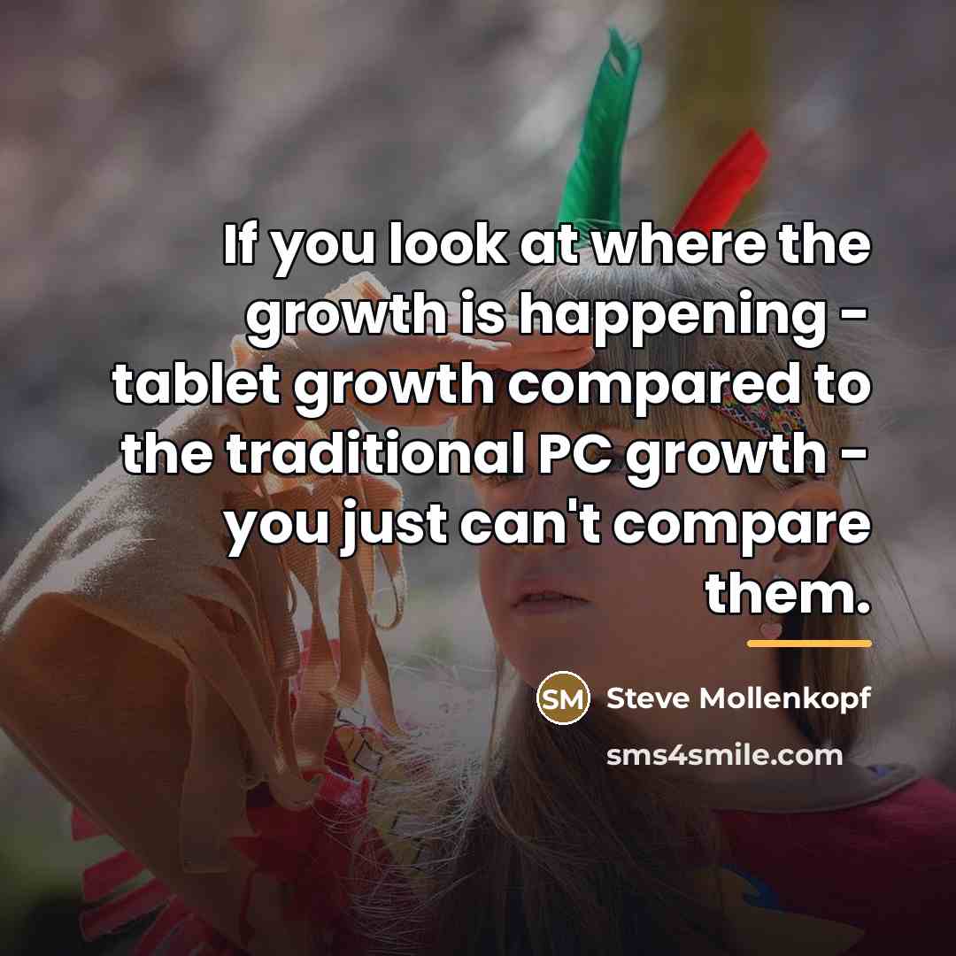 “If you look at where the growth is happening -…” quote by Steve Mollenkopf