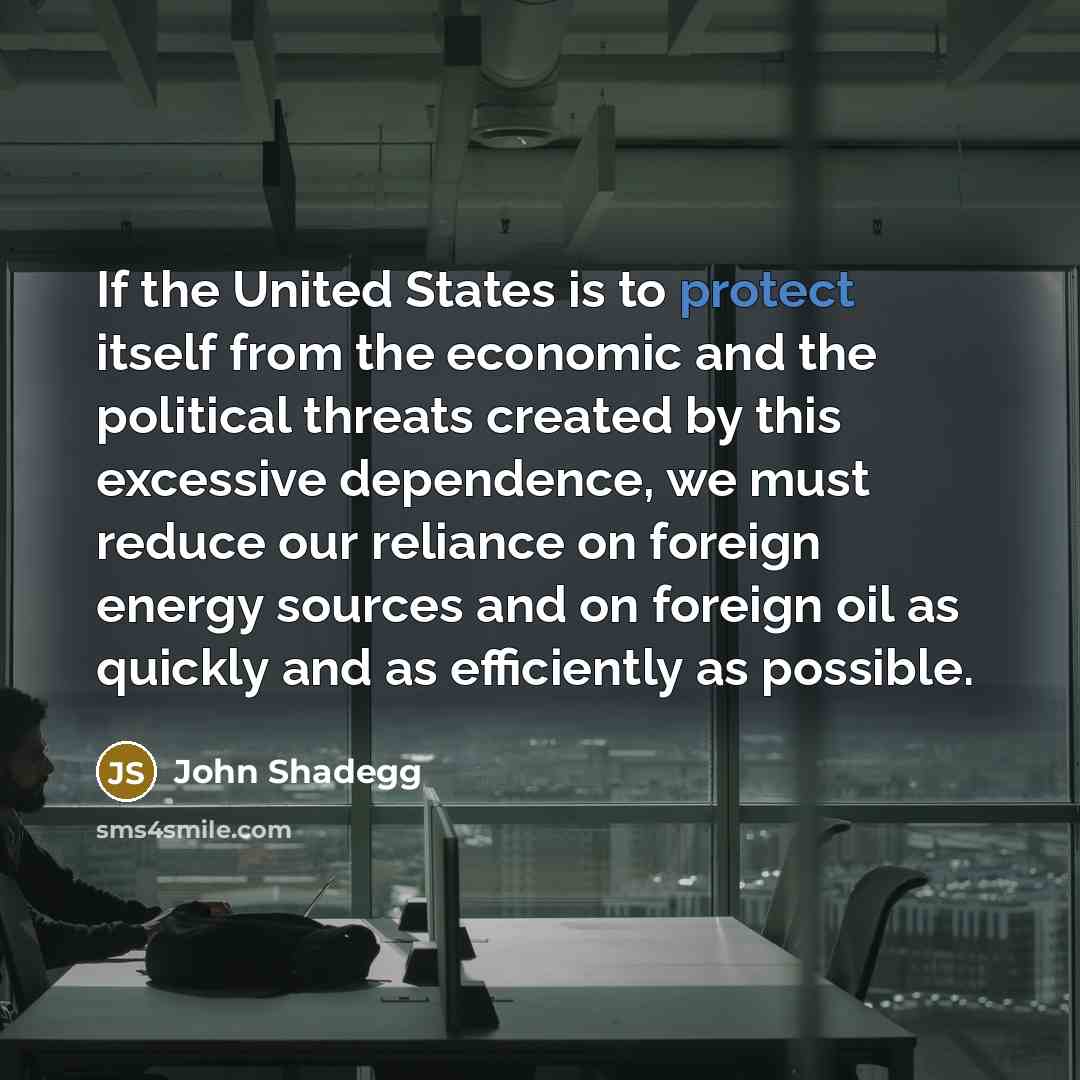 “If the United States is to protect itself from the…” quote by John Shadegg