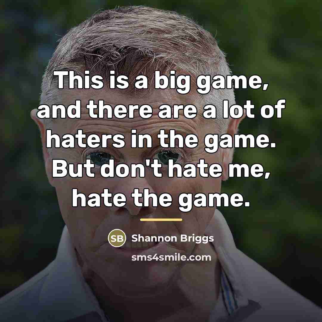“This is a big game, and there are a lot…” quote by Shannon Briggs