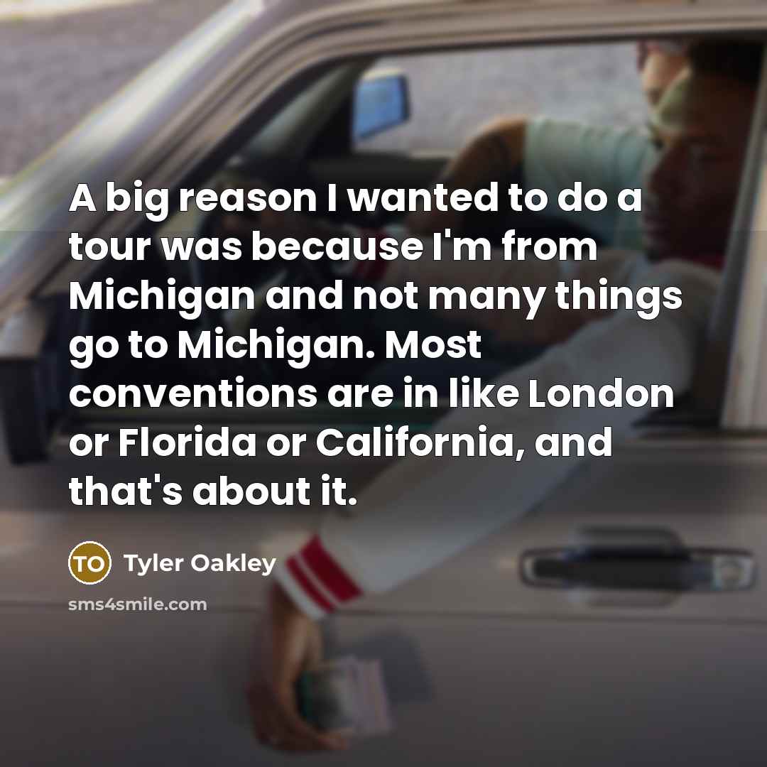“A big reason I wanted to do a tour was…” quote by Tyler Oakley
