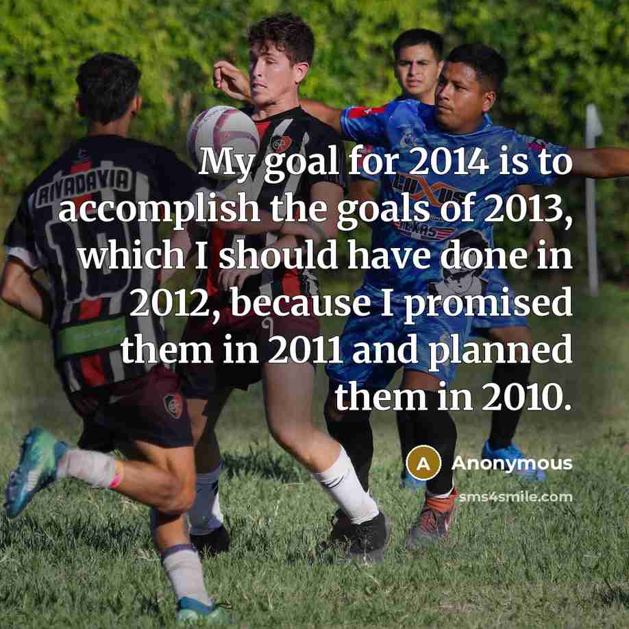 “My goal for 2014 is to accomplish the goals of…” quote by Anonymous