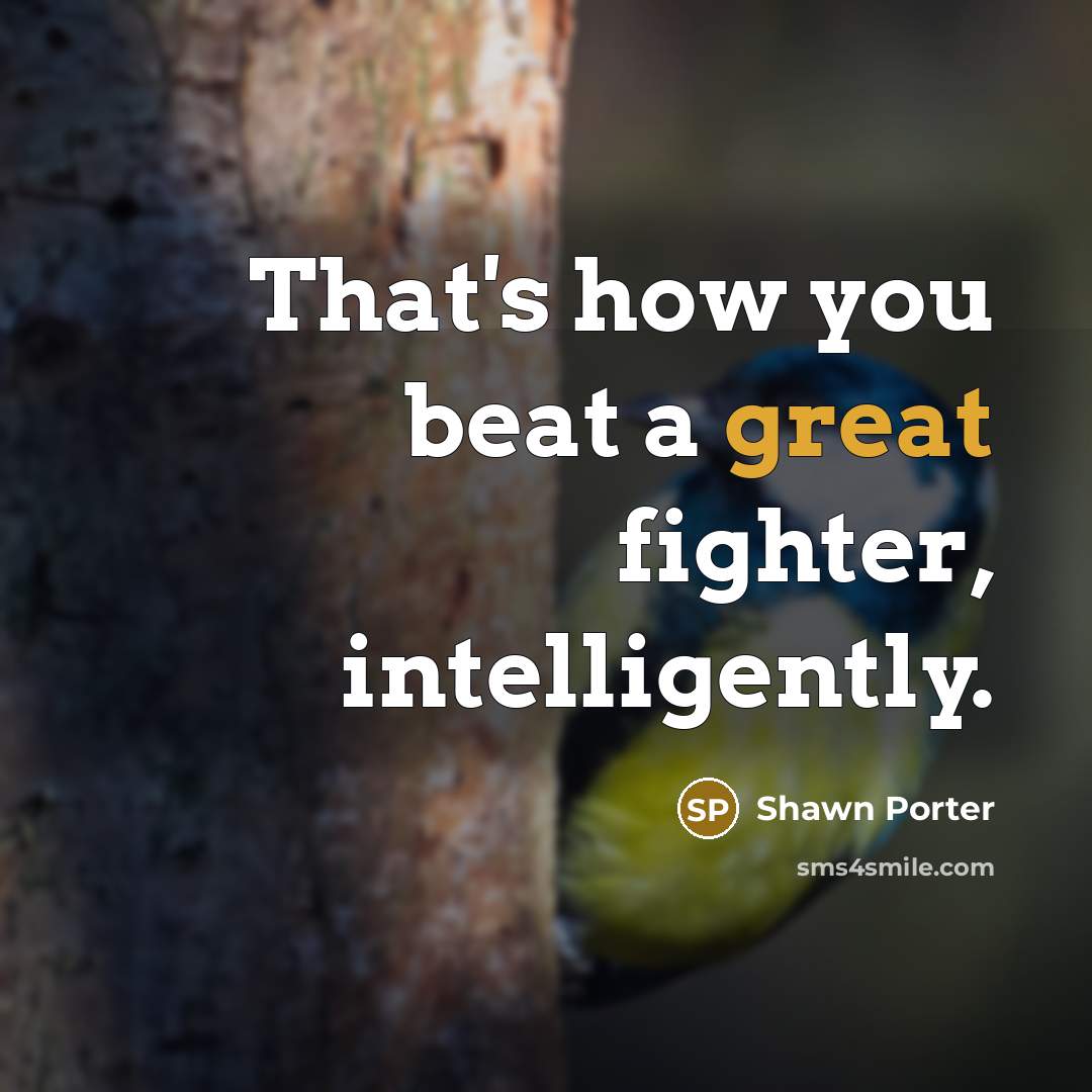 “That's how you beat a great fighter, intelligently.…” quote by Shawn Porter