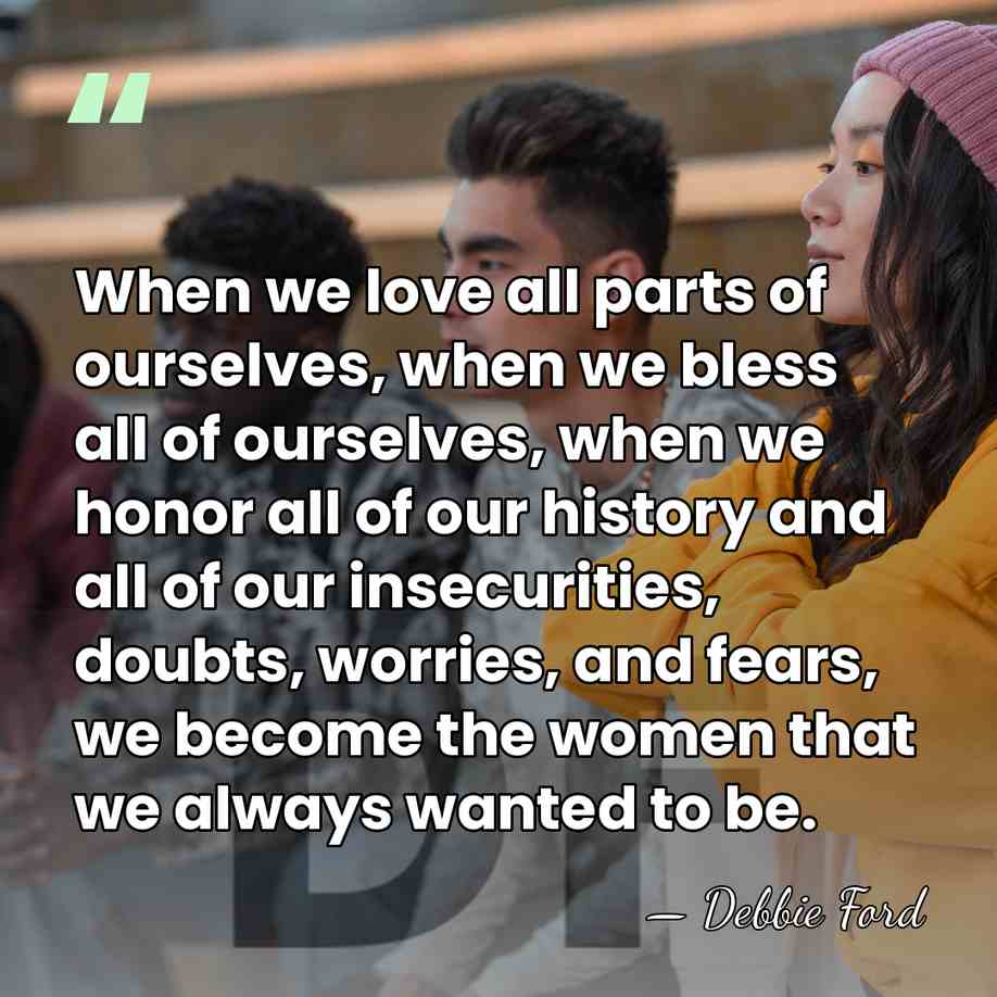 When we love all parts of ourselves, when we bless all of&hellip; - Debbie Ford