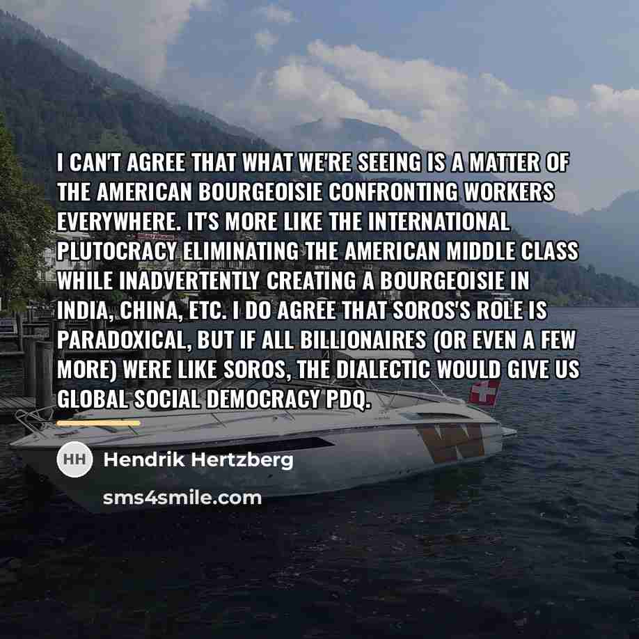 “I can't agree that what we're seeing is a matter…” quote by Hendrik Hertzberg