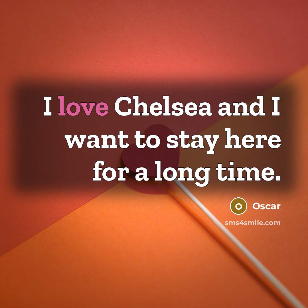 “I love Chelsea and I want to stay here for…” quote by Oscar