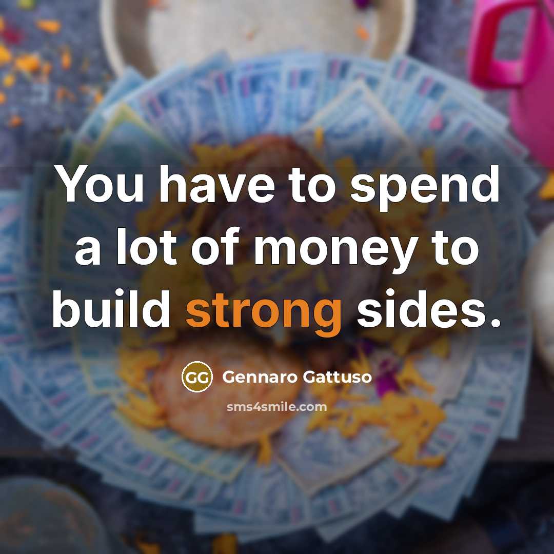 “You have to spend a lot of money to build…” quote by Gennaro Gattuso