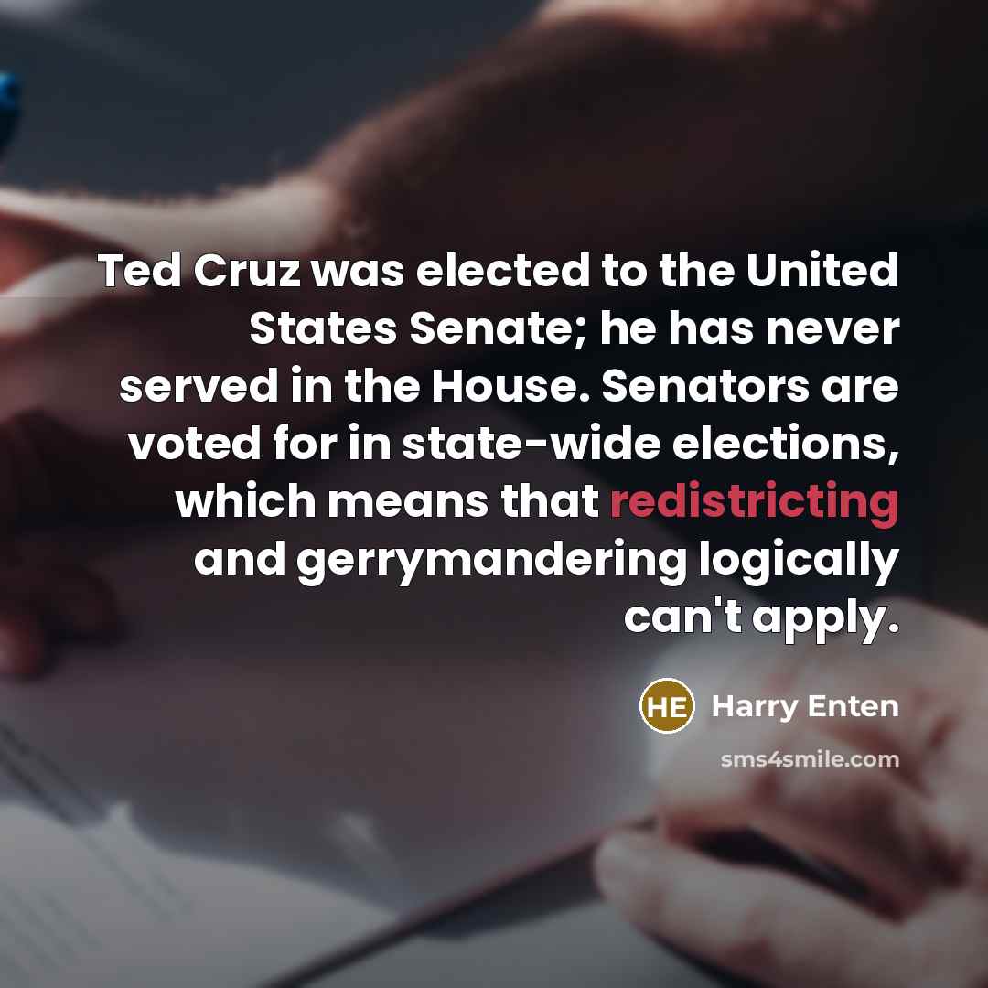 “Ted Cruz was elected to the United States Senate; he…” quote by Harry Enten