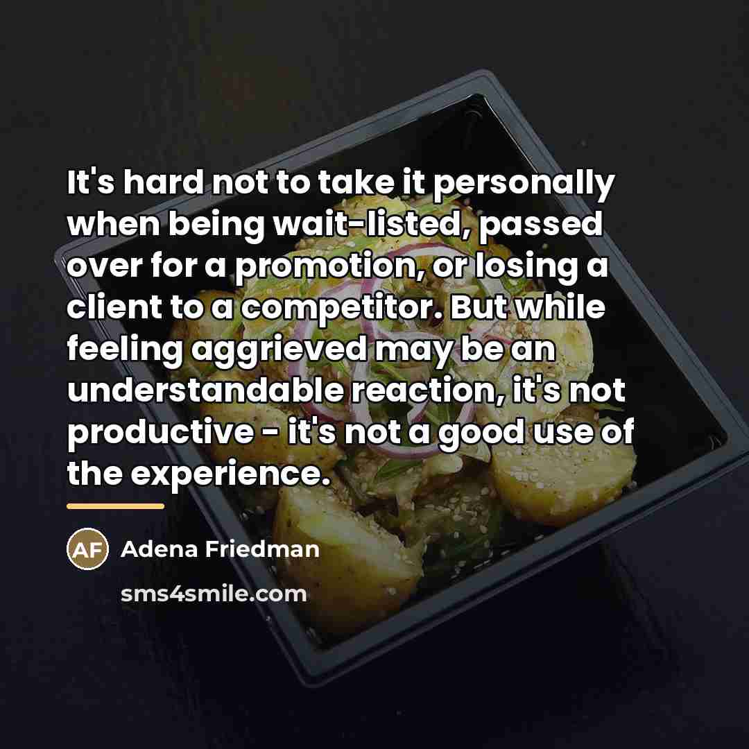“It's hard not to take it personally when being wait-listed,…” quote by Adena Friedman