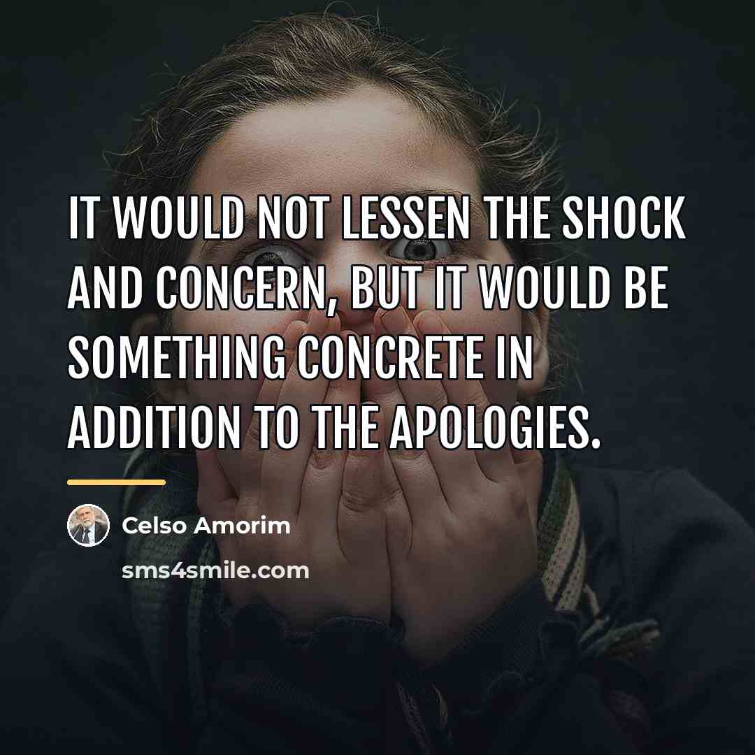“It would not lessen the shock and concern, but it…” quote by Celso Amorim