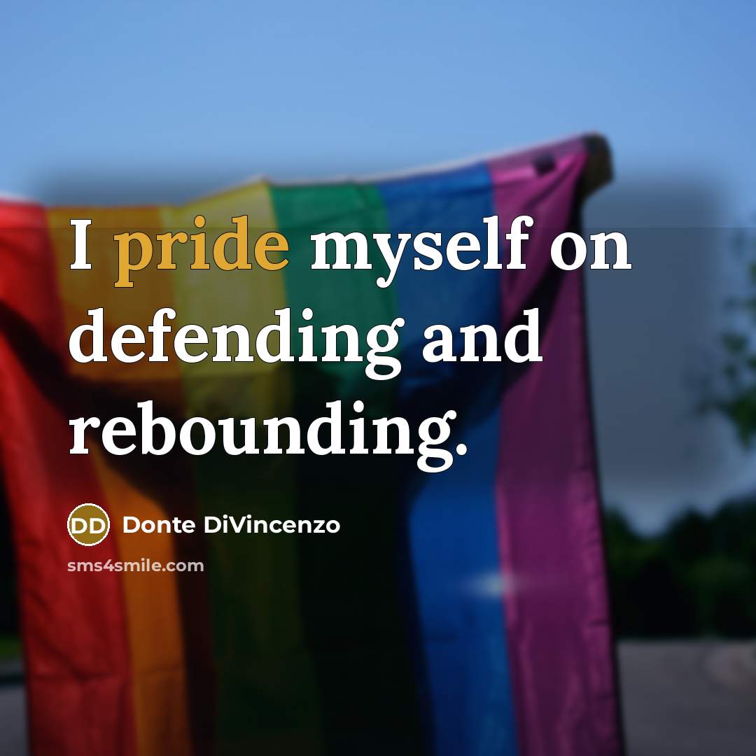 “I pride myself on defending and rebounding.…” quote by Donte DiVincenzo