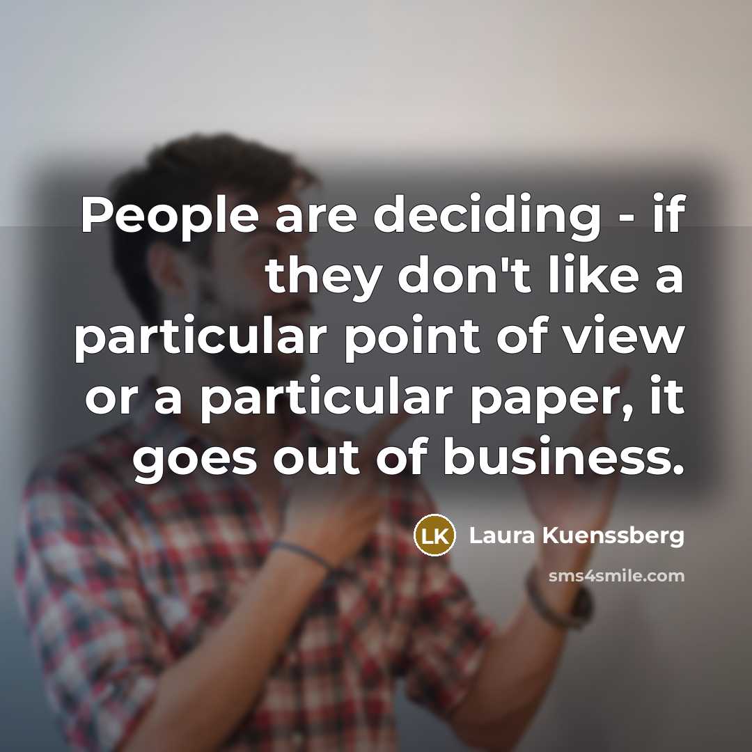 “People are deciding - if they don't like a particular…” quote by Laura Kuenssberg