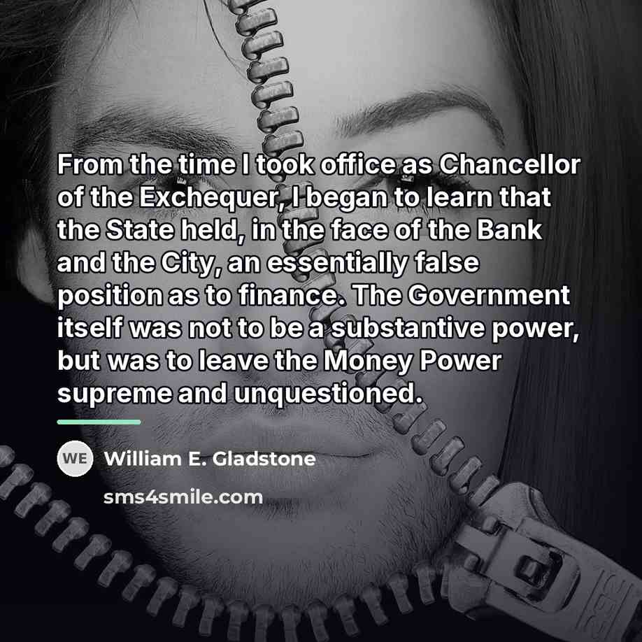 “From the time I took office as Chancellor of the…” quote by William E. Gladstone