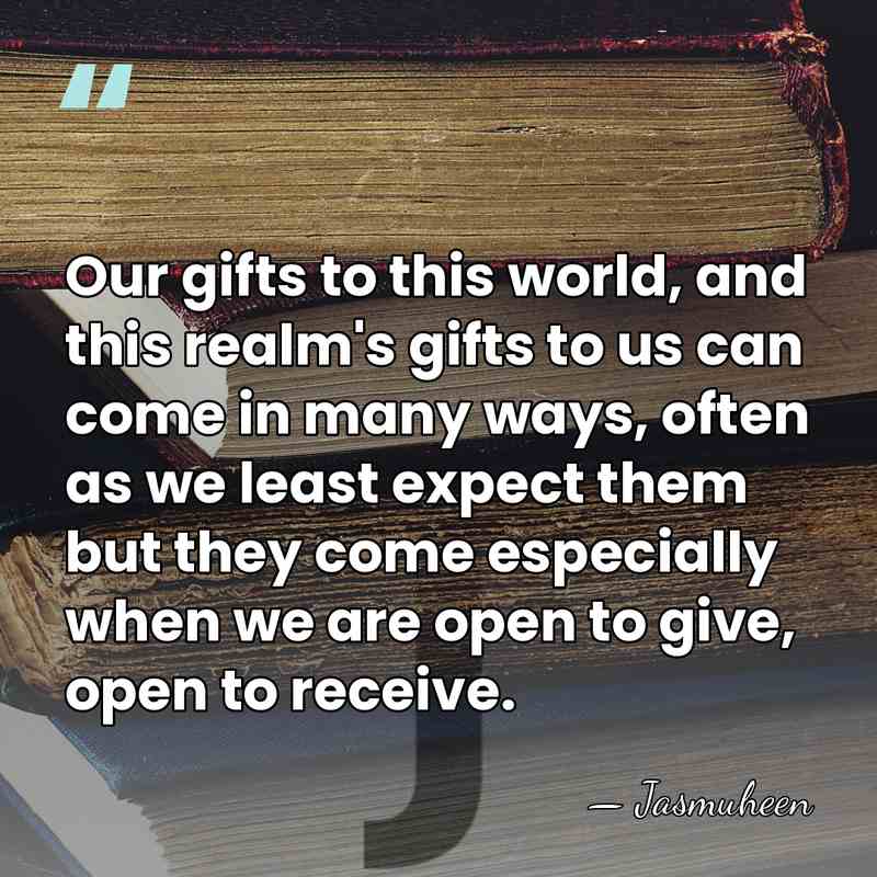 Our gifts to this world, and this realm's gifts to us can&hellip; - Jasmuheen