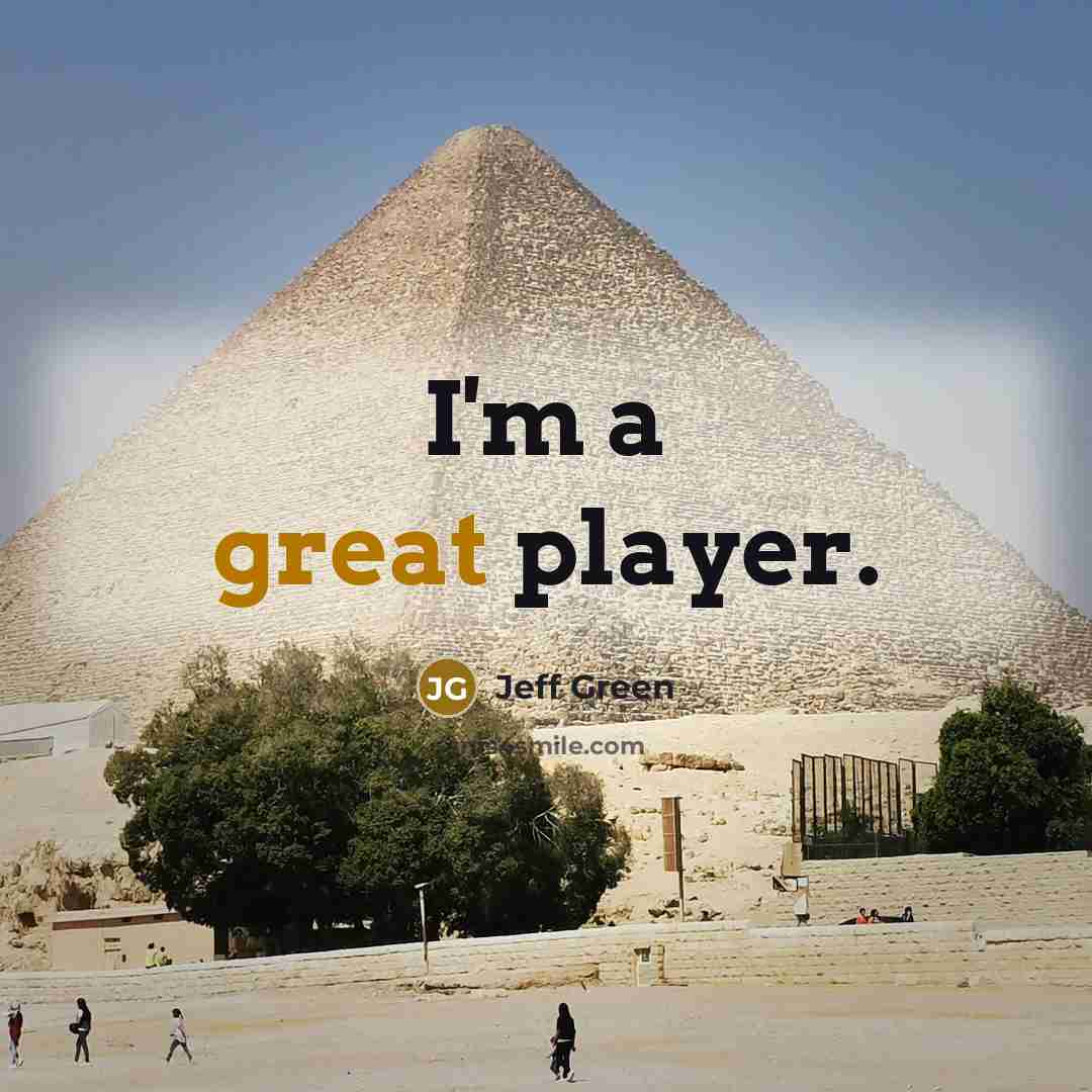 “I'm a great player.” quote by Jeff Green
