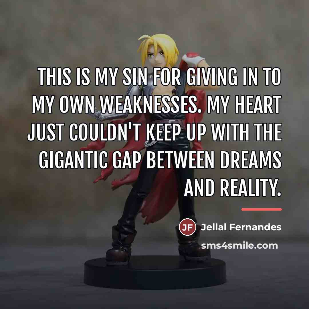 “This is my sin for giving in to my own…” quote by Jellal Fernandes