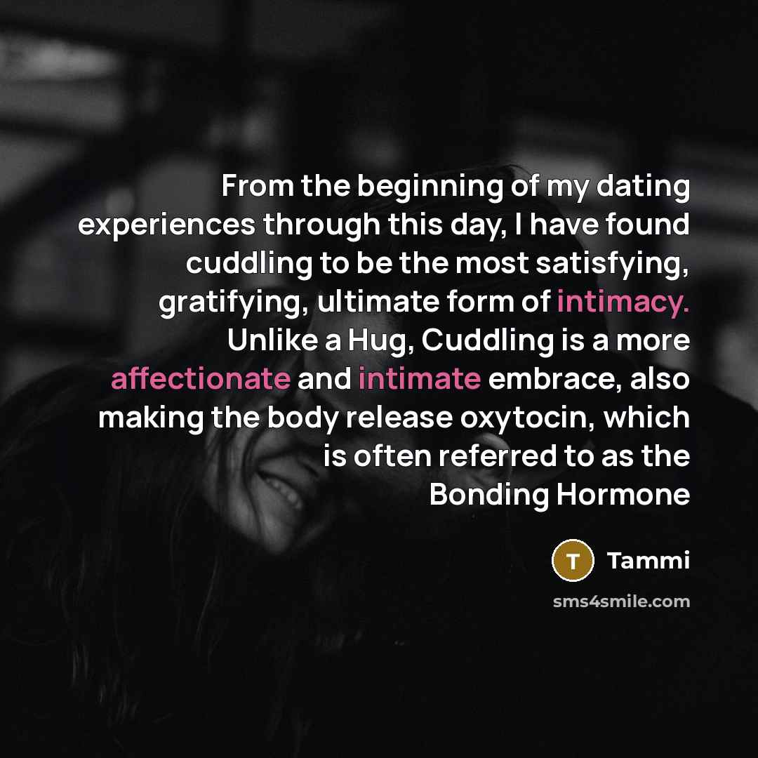 “From the beginning of my dating experiences through this day,…” quote by Tammi