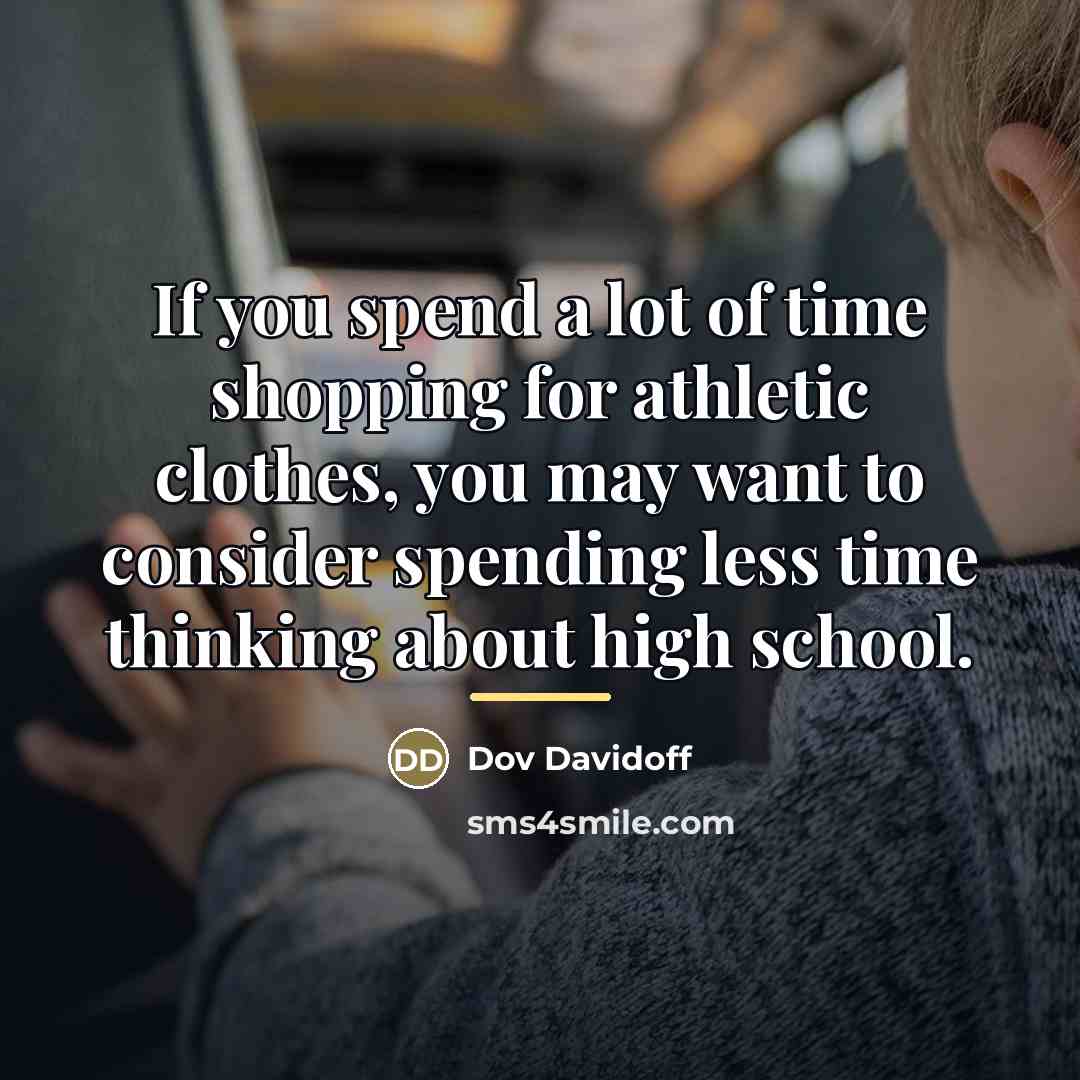 “If you spend a lot of time shopping for athletic…” quote by Dov Davidoff