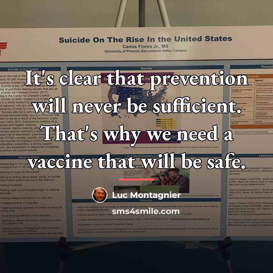 “It's clear that prevention will never be sufficient. That's why…” quote by Luc Montagnier