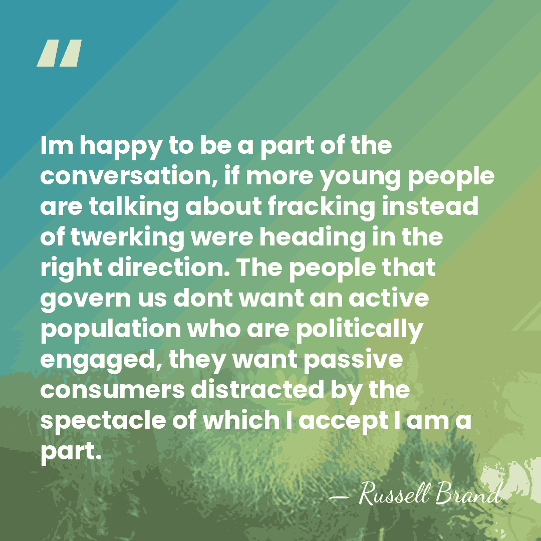 Im happy to be a part of the conversation, if more young&hellip; - Russell Brand
