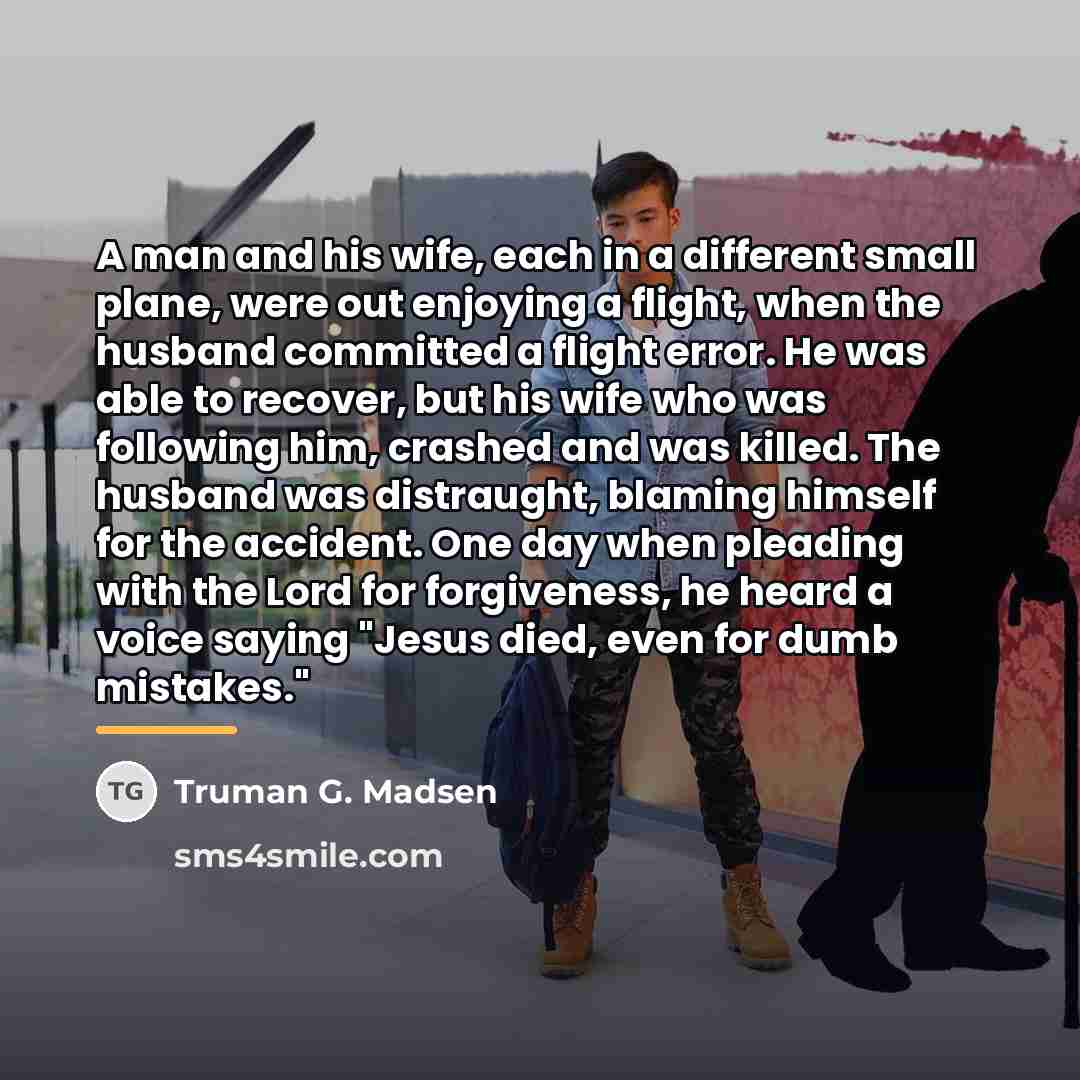 “A man and his wife, each in a different small…” quote by Truman G. Madsen