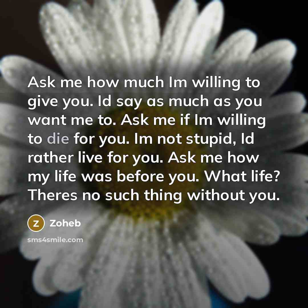“Ask me how much Im willing to give you. Id…” quote by Zoheb
