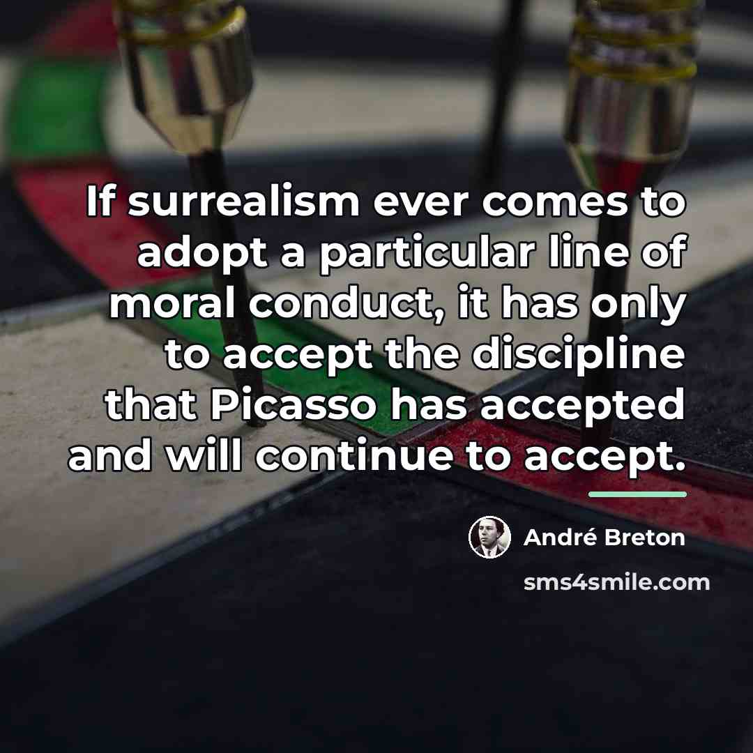 “If surrealism ever comes to adopt a particular line of…” quote by Andre Breton