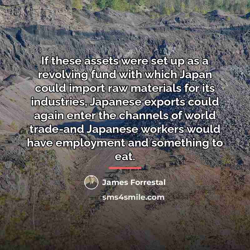 “If these assets were set up as a revolving fund…” quote by James Forrestal