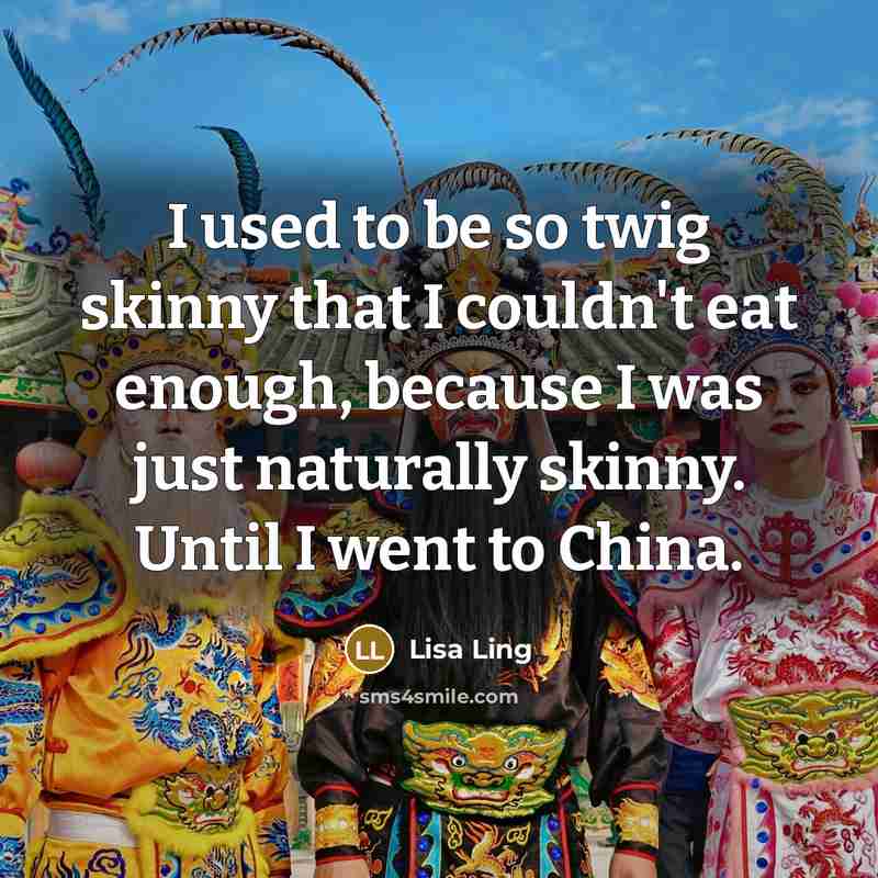 “I used to be so twig skinny that I couldn't…” quote by Lisa Ling