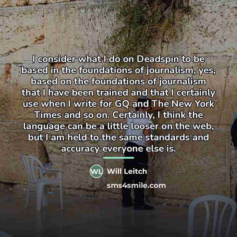“I consider what I do on Deadspin to be based…” quote by Will Leitch