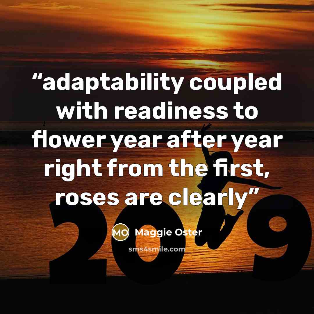 “adaptability coupled with readiness to flower year after year right from the first, roses are clearly” quote by Maggie Oster