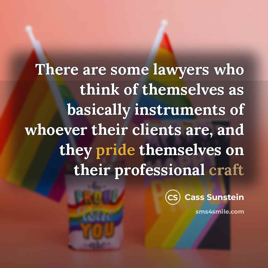 “There are some lawyers who think of themselves as basically…” quote by Cass Sunstein