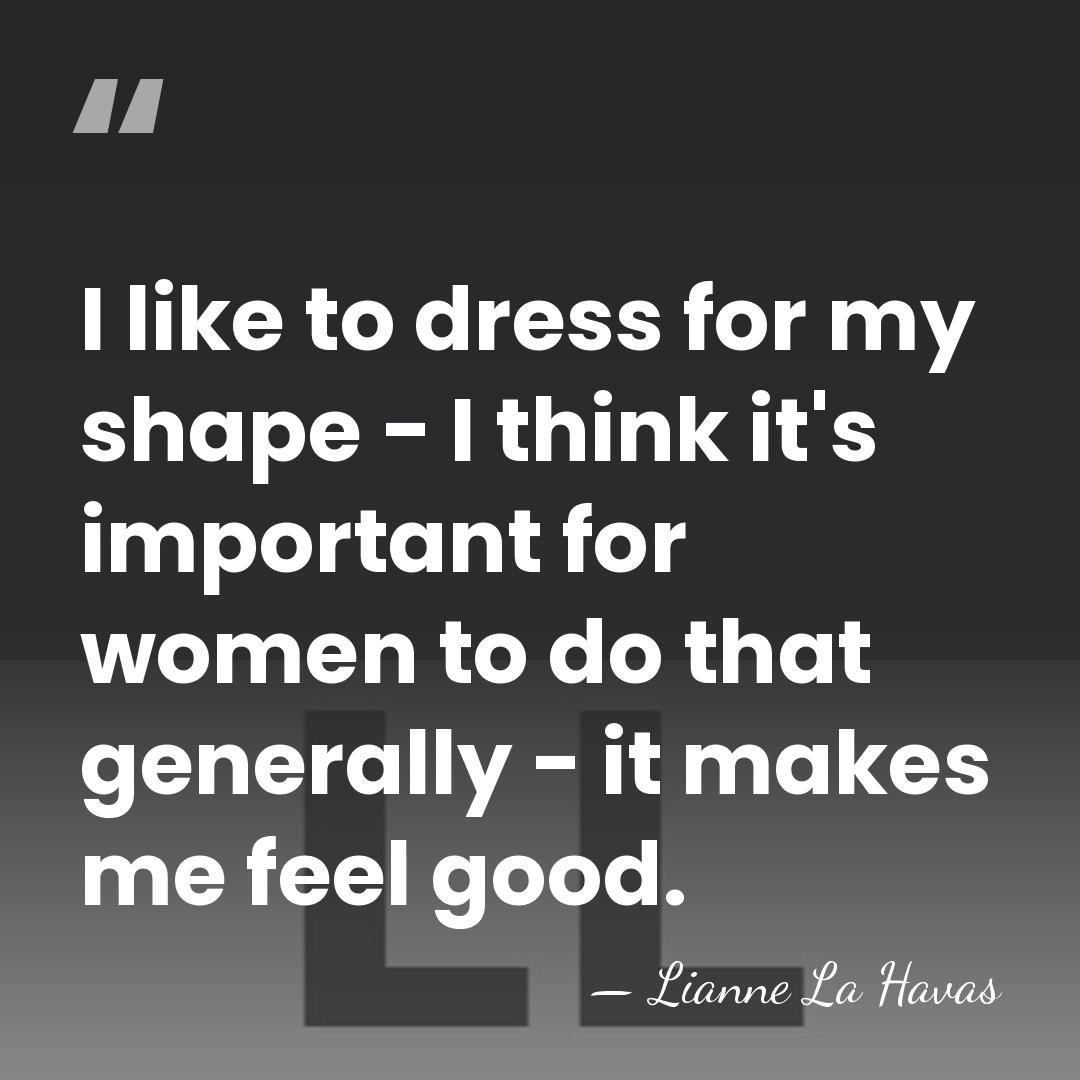 I like to dress for my shape - I think it's important&hellip; - Lianne La Havas