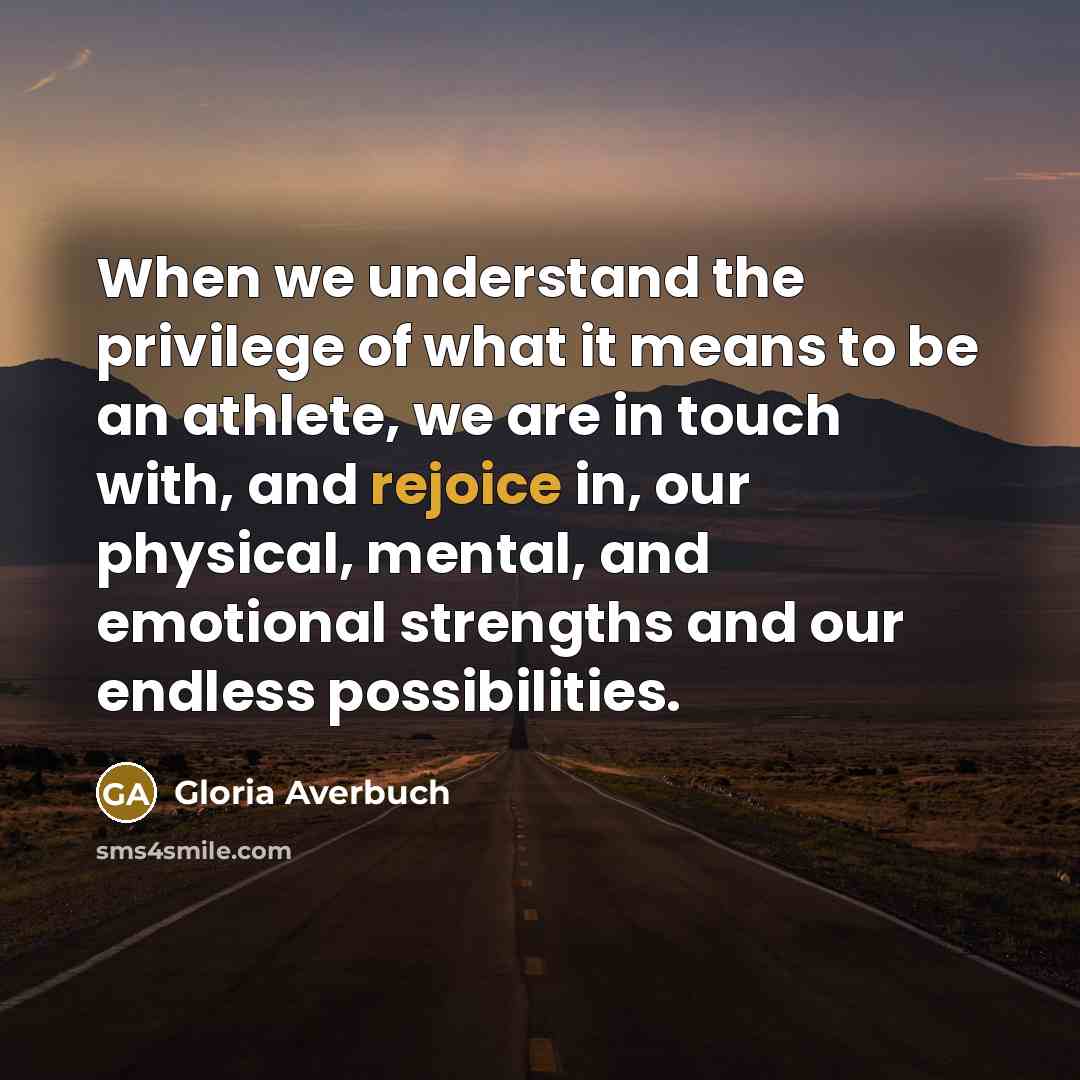“When we understand the privilege of what it means to…” quote by Gloria Averbuch