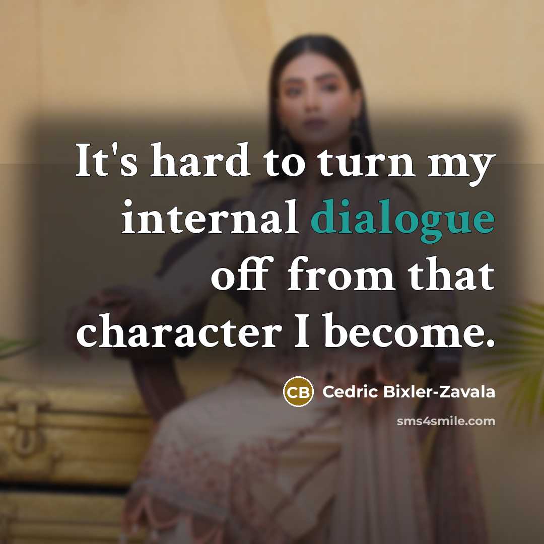 “It's hard to turn my internal dialogue off from that…” quote by Cedric Bixler-Zavala