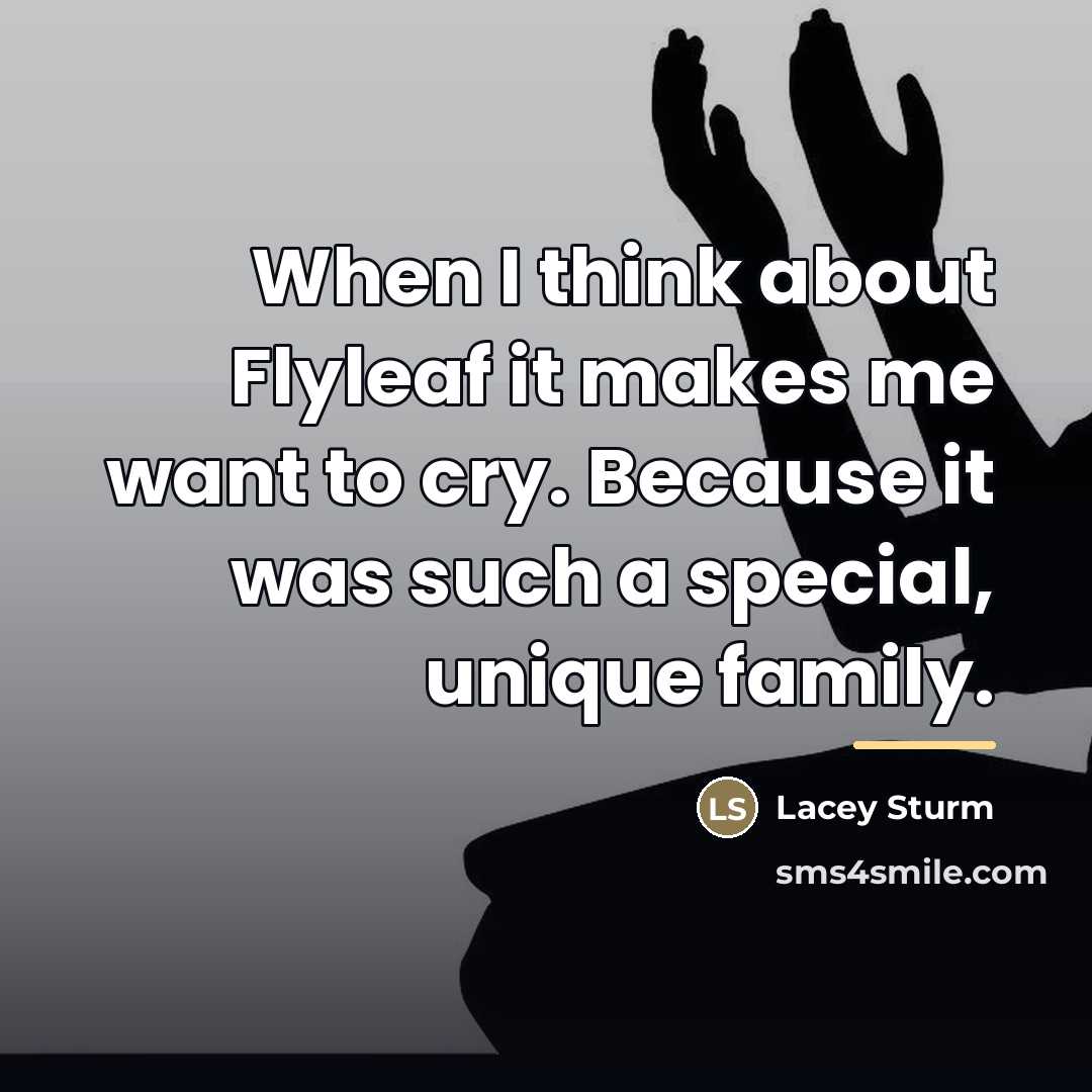 “When I think about Flyleaf it makes me want to…” quote by Lacey Sturm