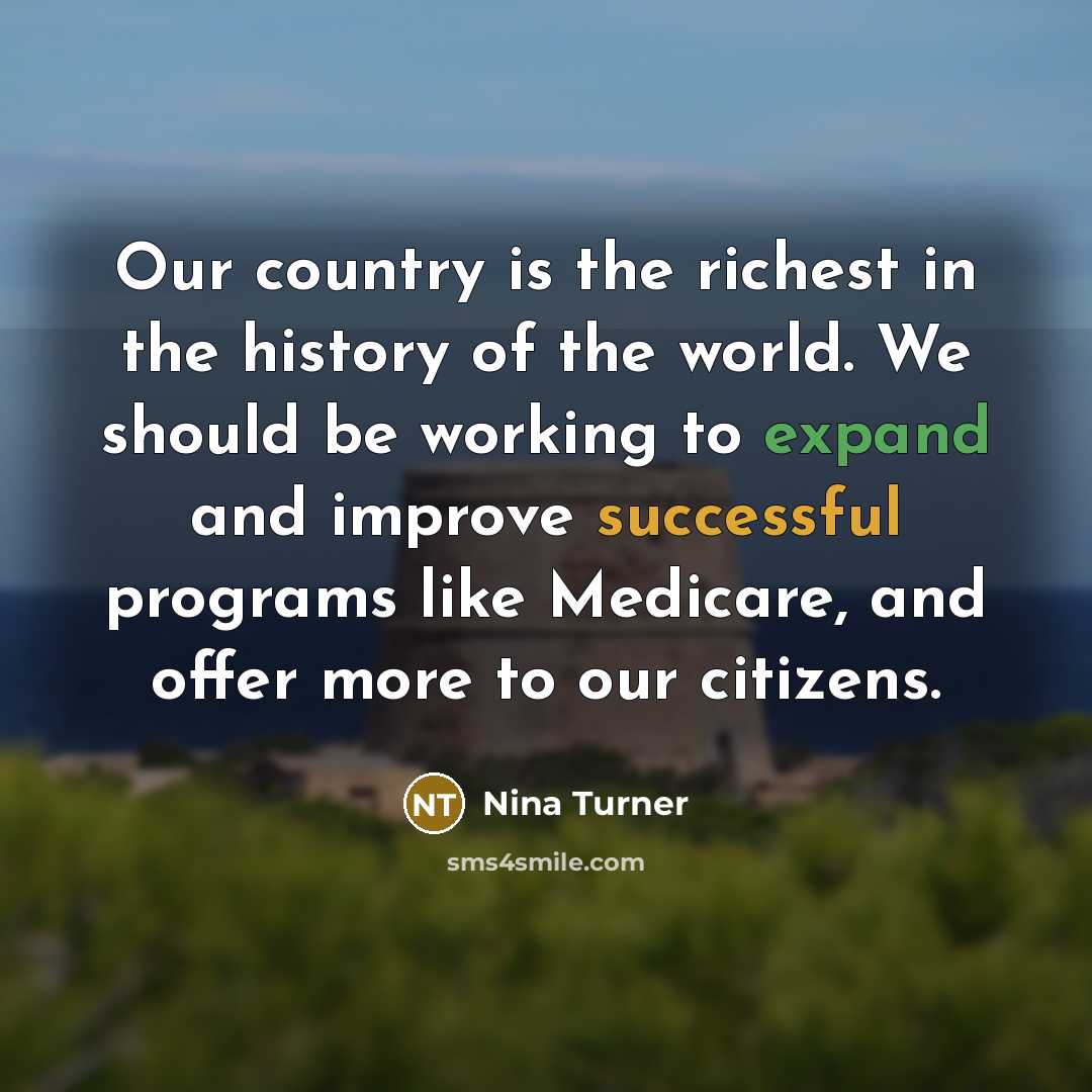 “Our country is the richest in the history of the…” quote by Nina Turner